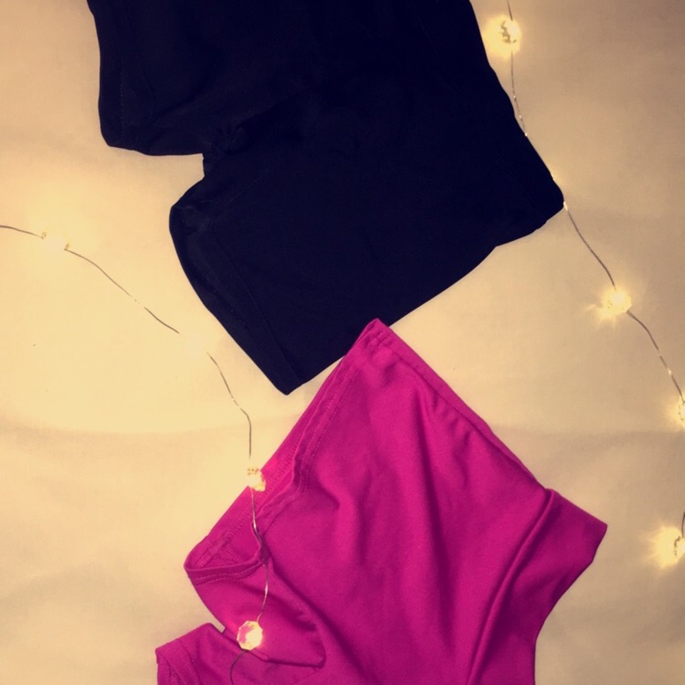 Cheerleading spandex & sports bra with padding